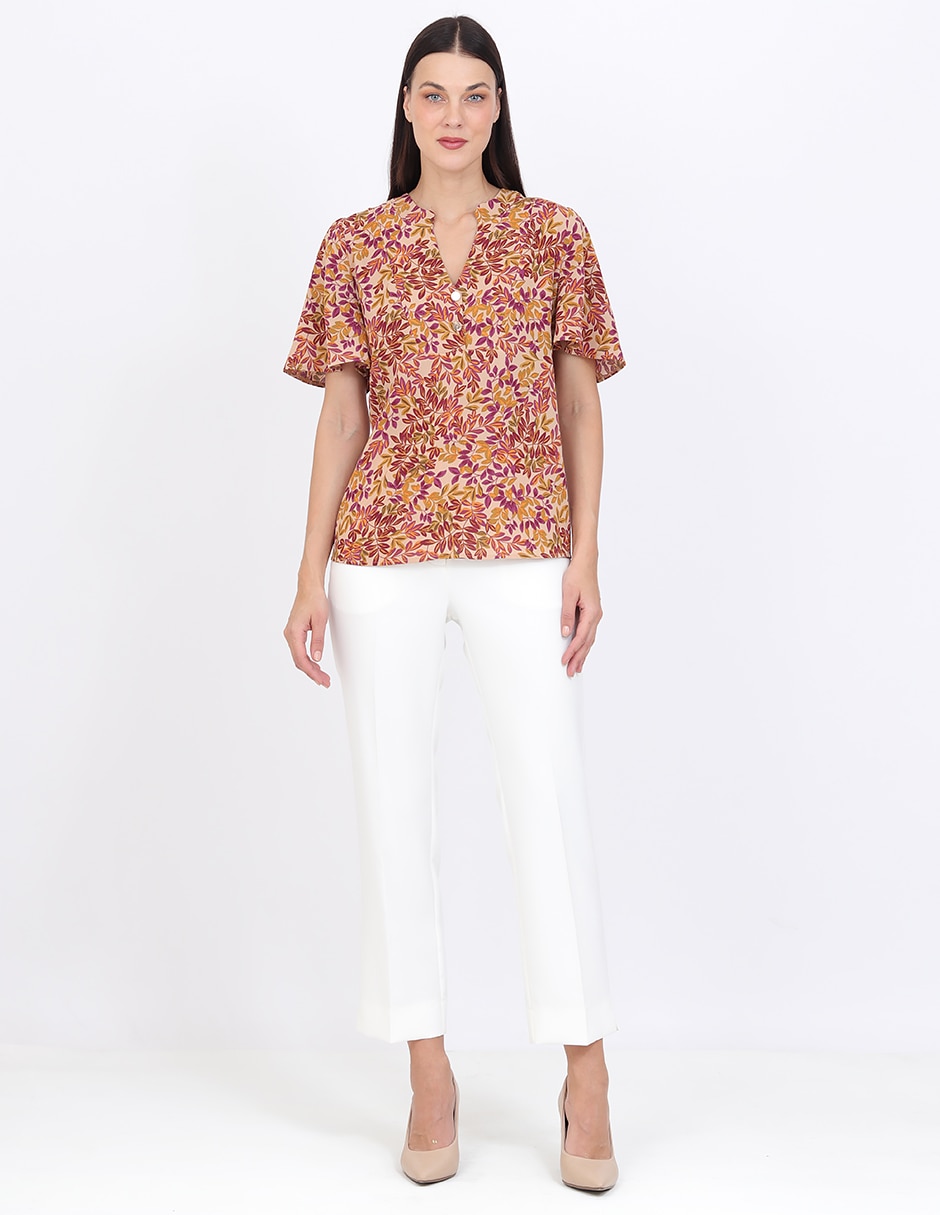 Blusa manga corta para mujer 6