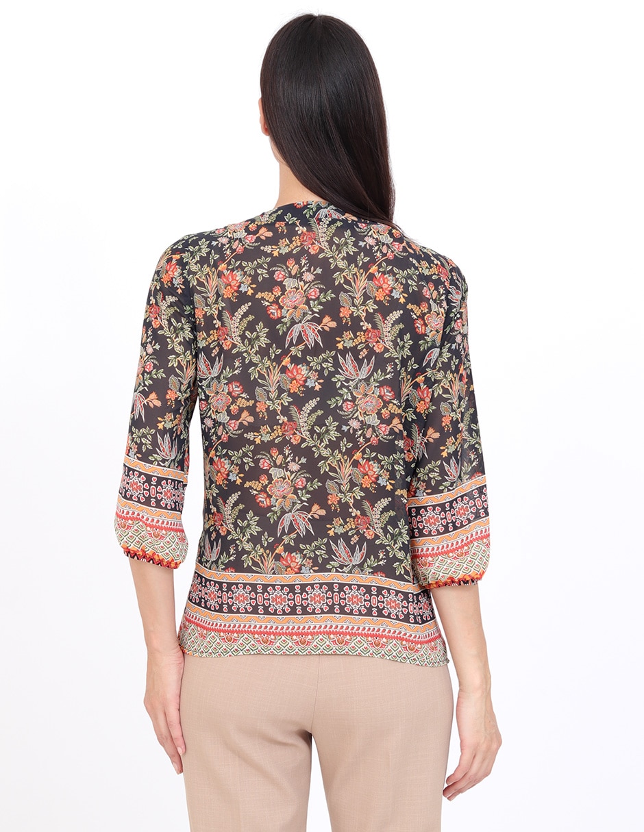 Blusa manga 3/4 para mujer 4