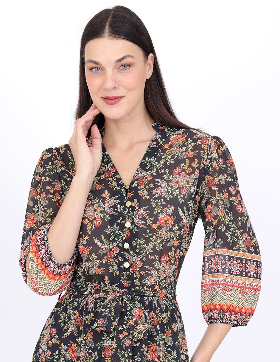 Vestido midi formal para mujer 4