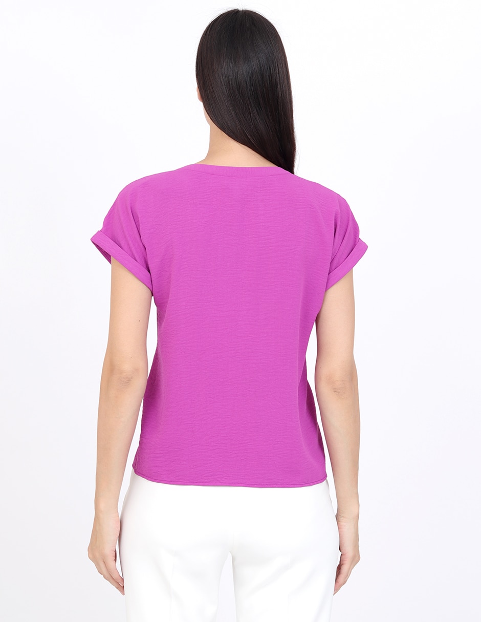 Blusa manga corta para mujer 6
