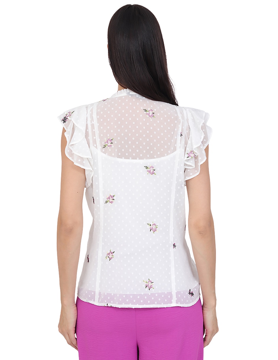Blusa manga corta para mujer 6