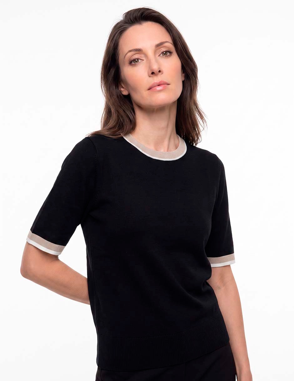 Suéter cuello redondo para mujer