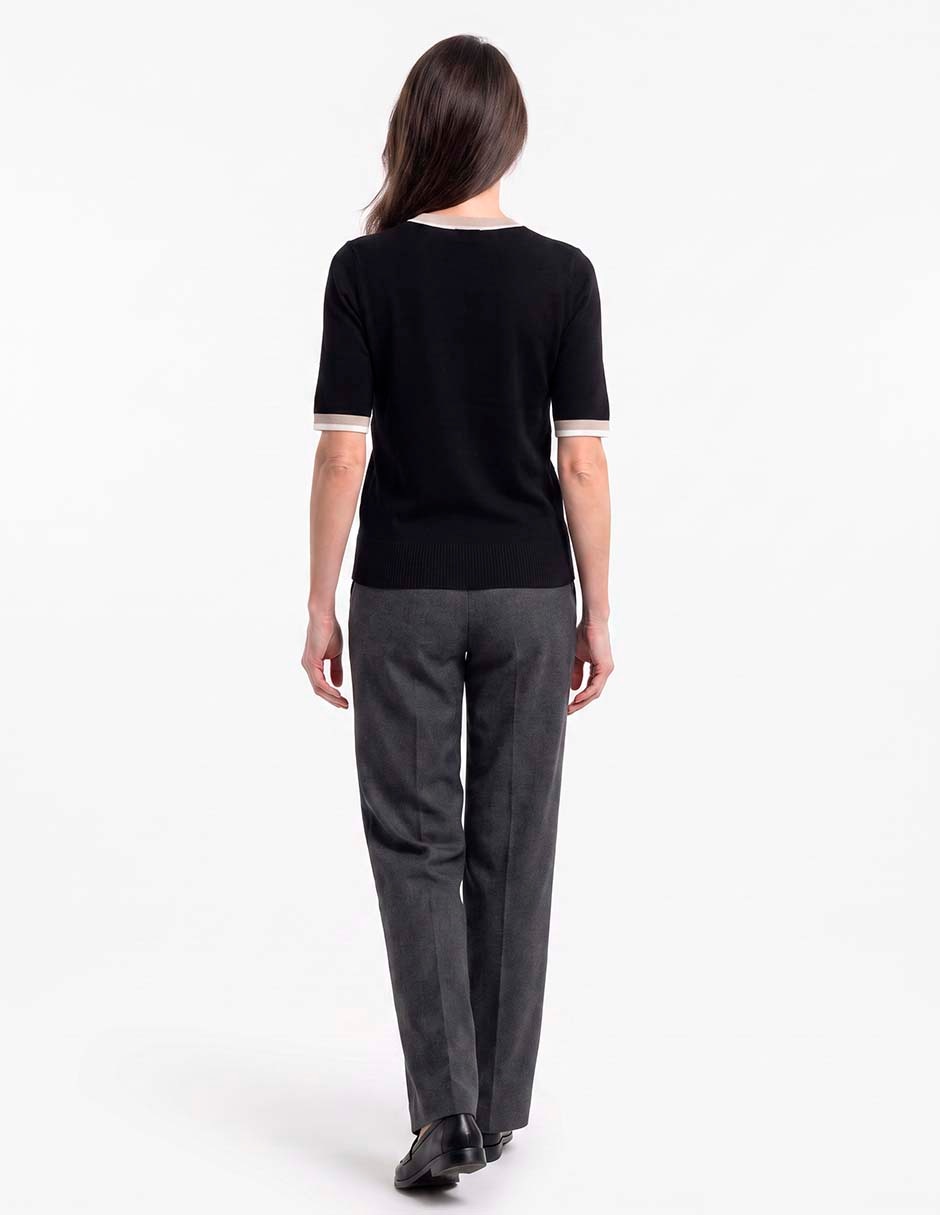 Suéter cuello redondo para mujer 4