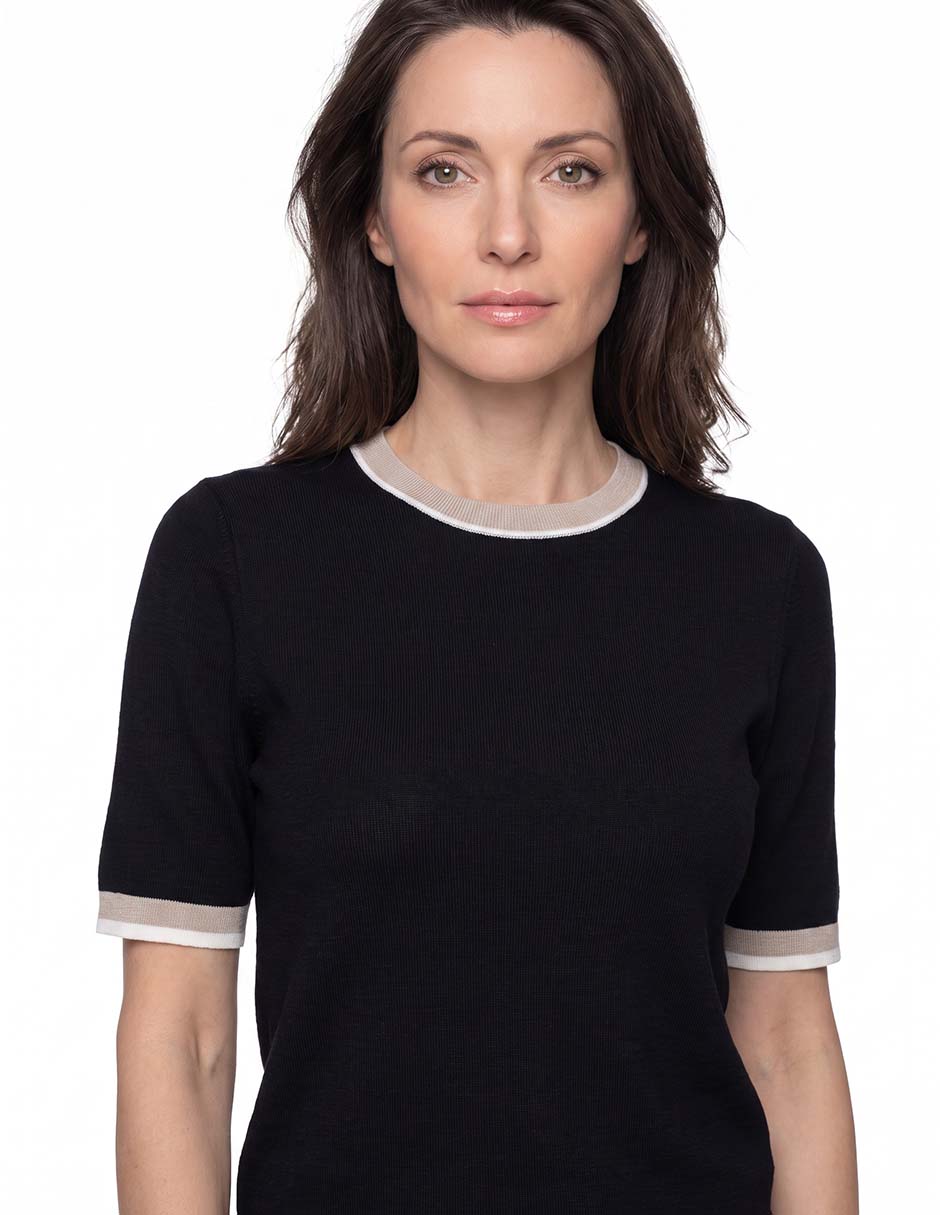 Suéter cuello redondo para mujer 2