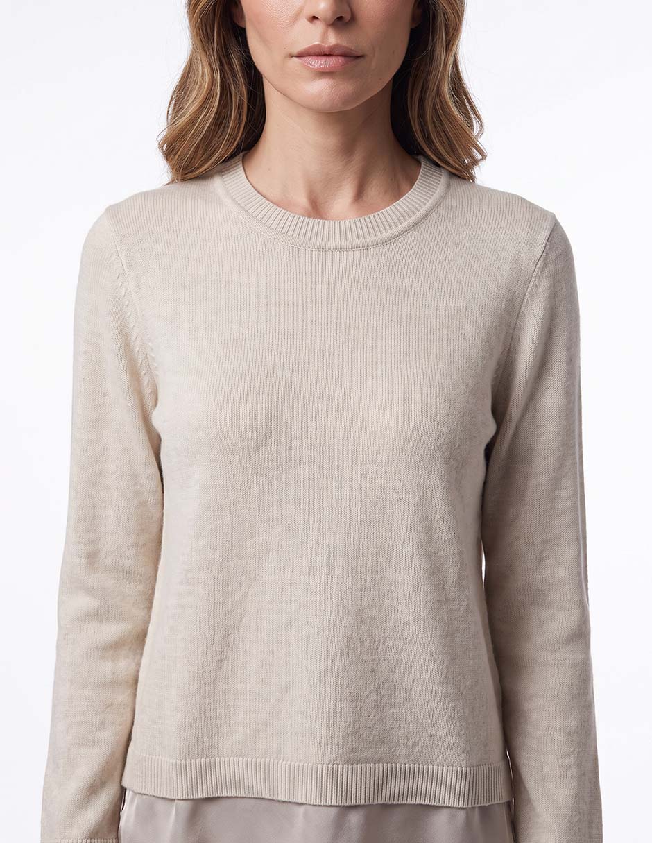 Suéter cuello redondo para mujer 2