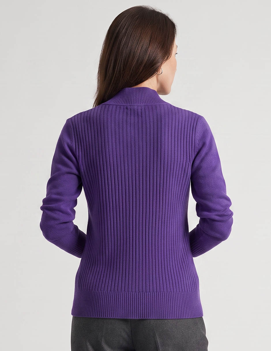 Suéter cuello v para mujer 2