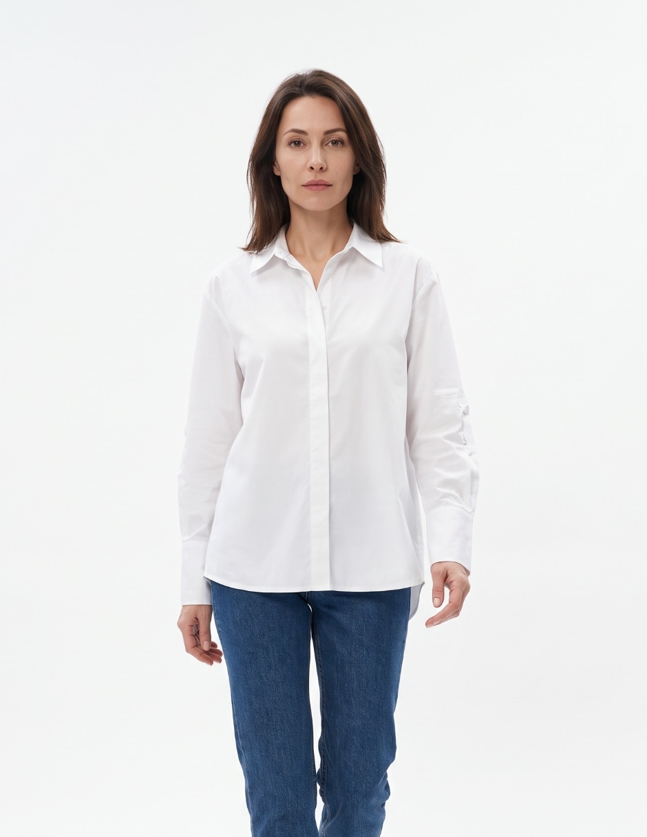 Blusa manga larga para mujer