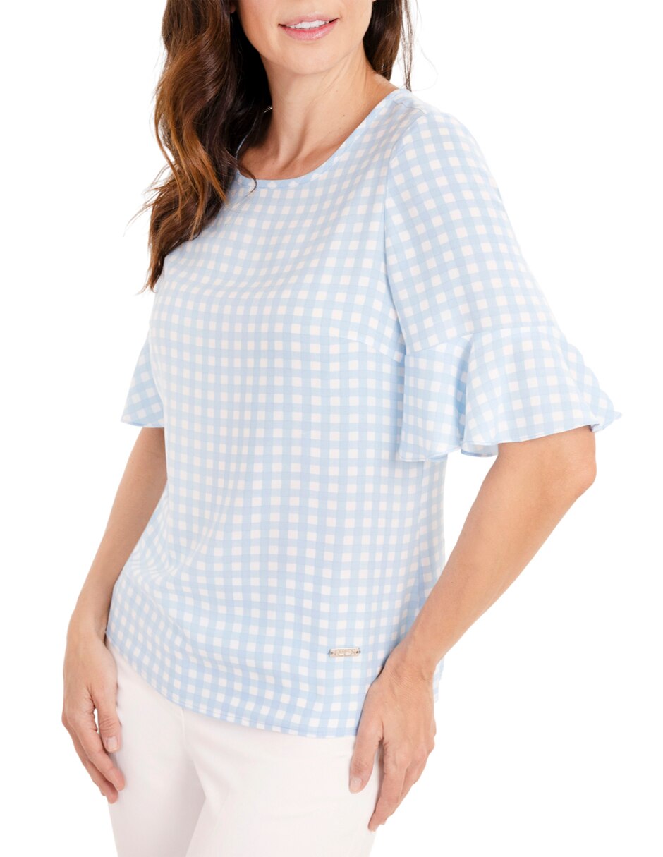 Blusa manga corta para mujer 4