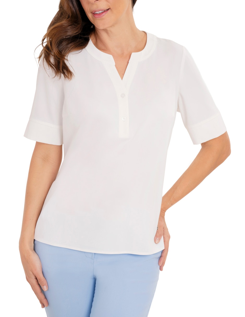 Blusa manga corta para mujer 3