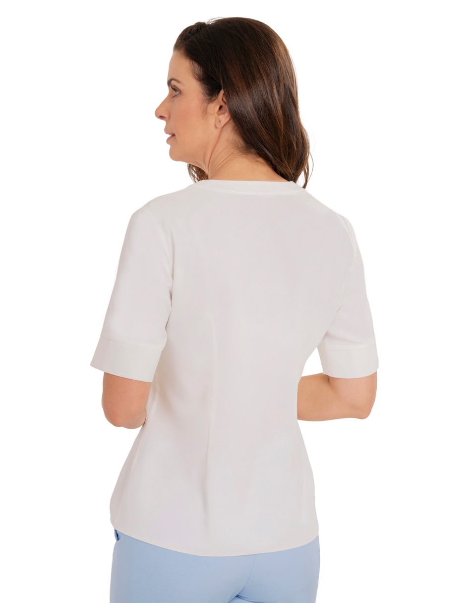 Blusa manga corta para mujer 4