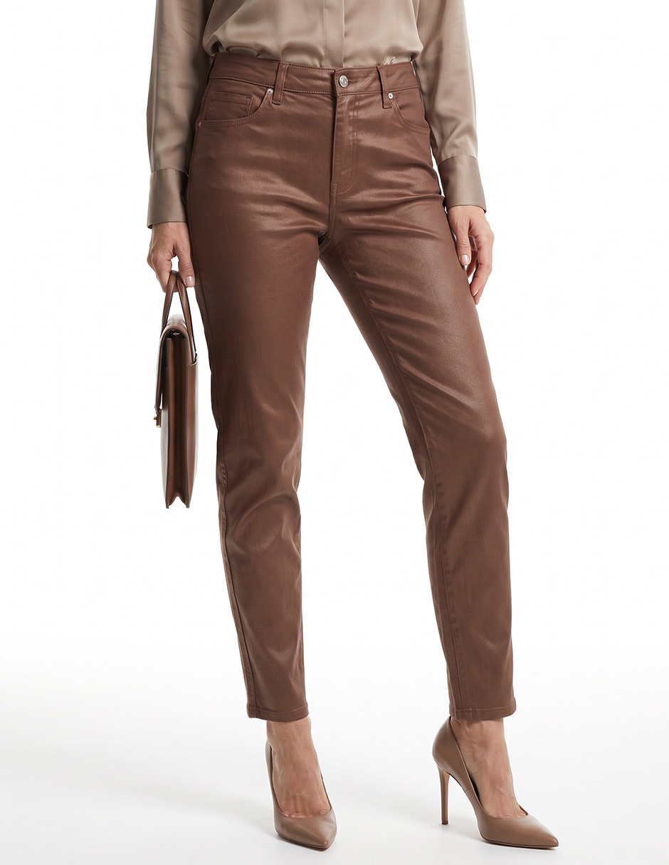 Jeans skinny corte cintura para mujer Jeans skinny corte cintura para mujer