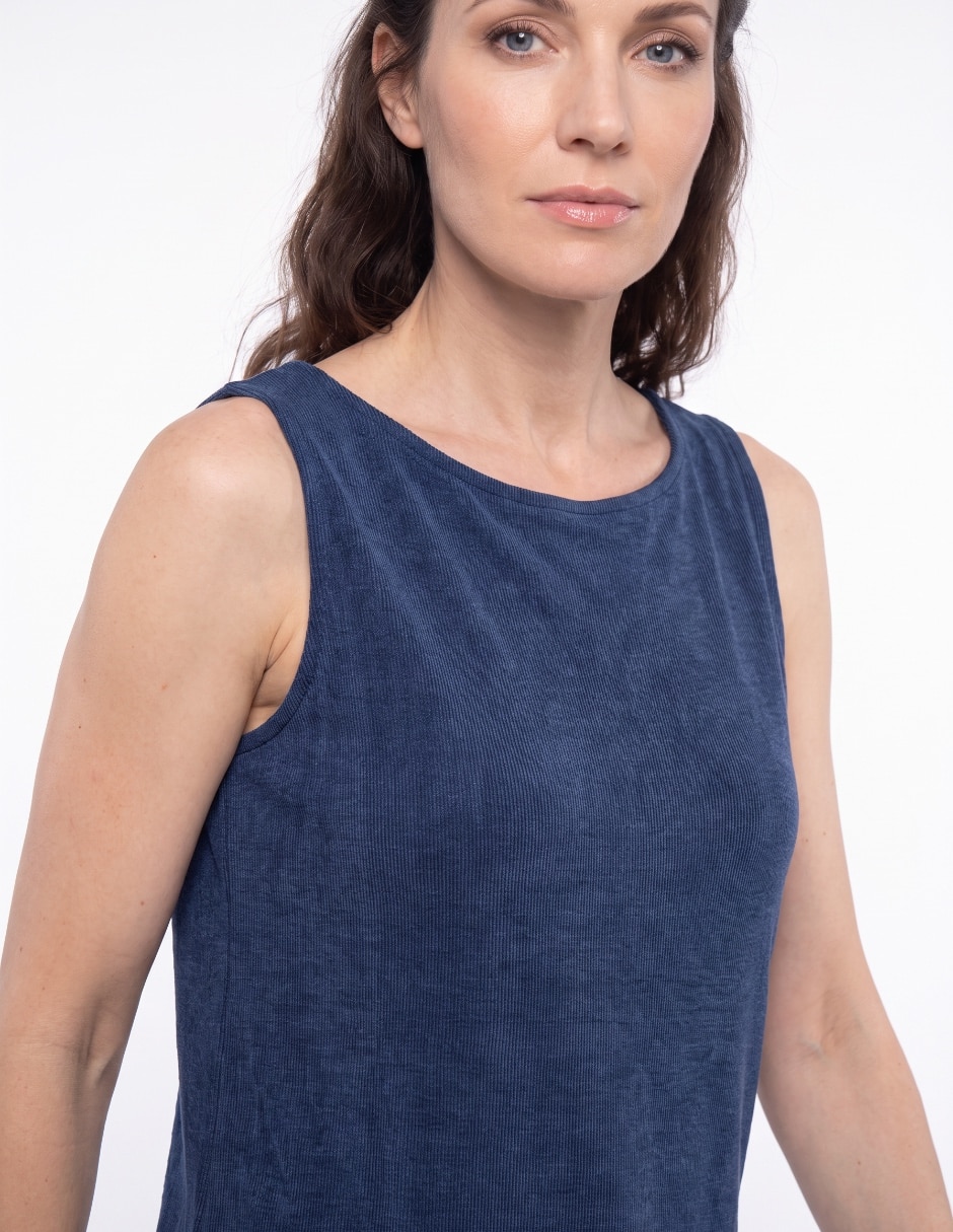 Top cuello redondo tirante ancho 4