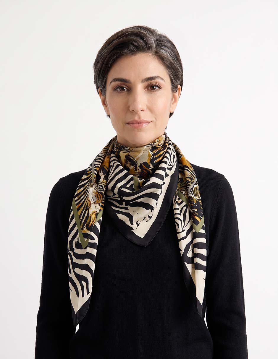 Pashmina con estampado Animal Print para mujer Pashmina con estampado Animal Print para mujer