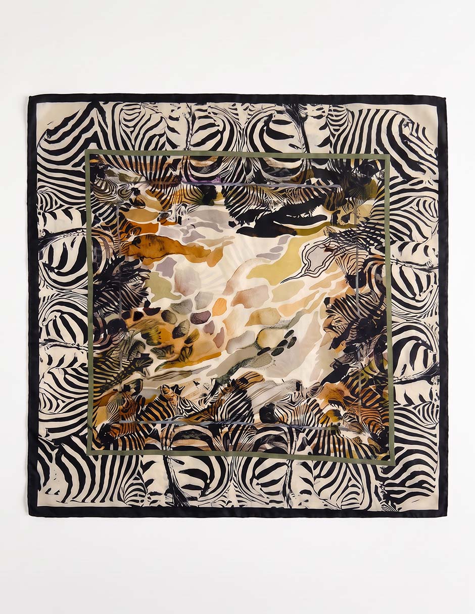 Pashmina con estampado Animal Print para mujer 2