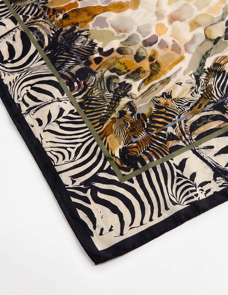 Pashmina con estampado Animal Print para mujer 3