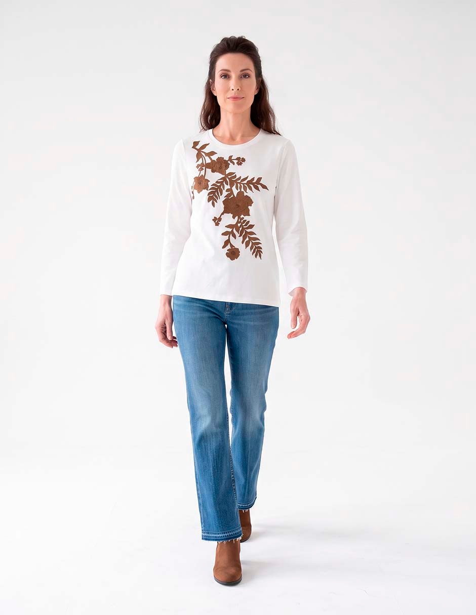 Blusa chico´s manga larga para mujer 1