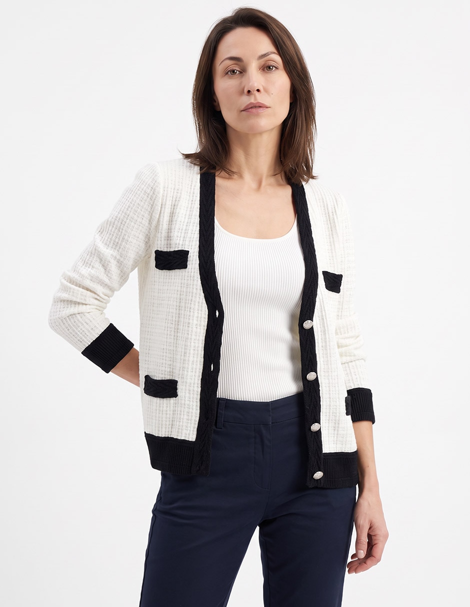 Suéter Chico´s cuello V para mujer Suéter Chico´s cuello V para mujer