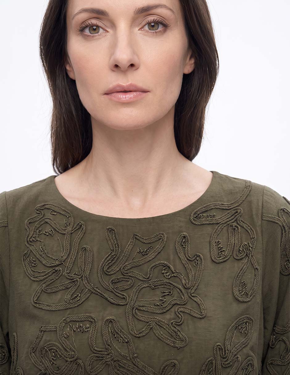 Blusa manga al codo para mujer 2