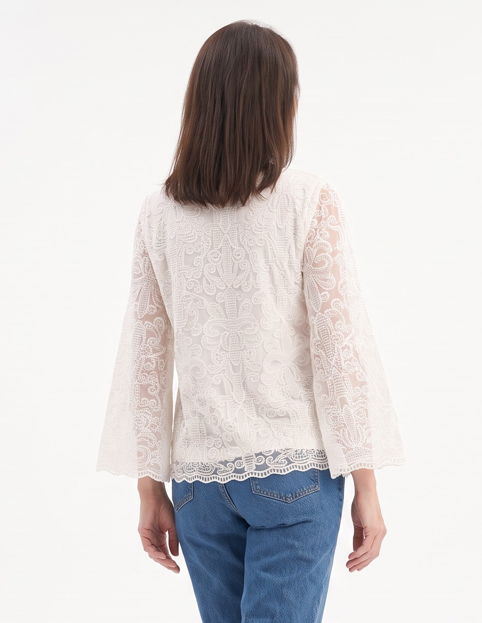 Blusa manga larga para mujer 3