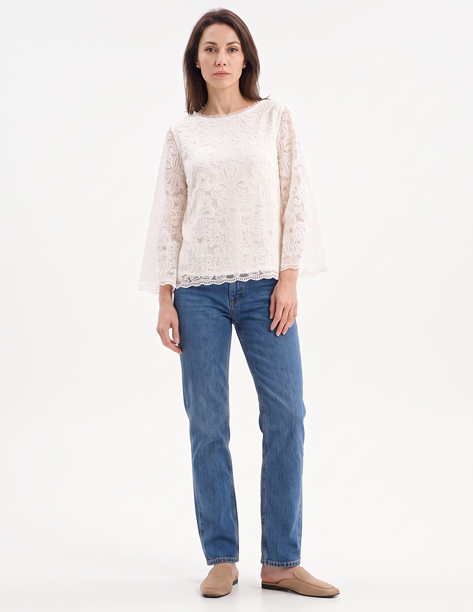 Blusa manga larga para mujer 4