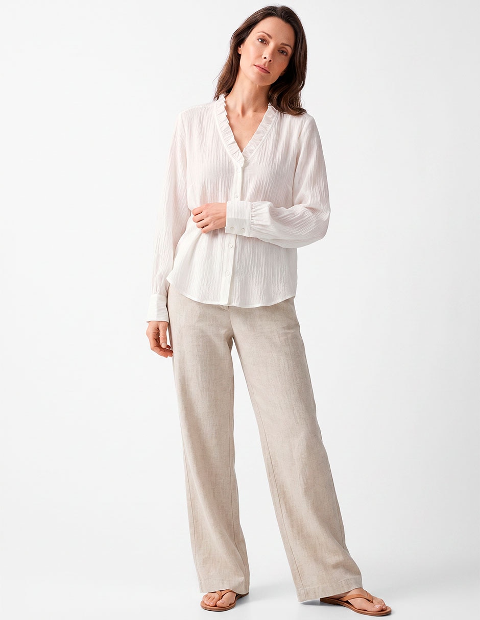 Blusa manga larga para mujer