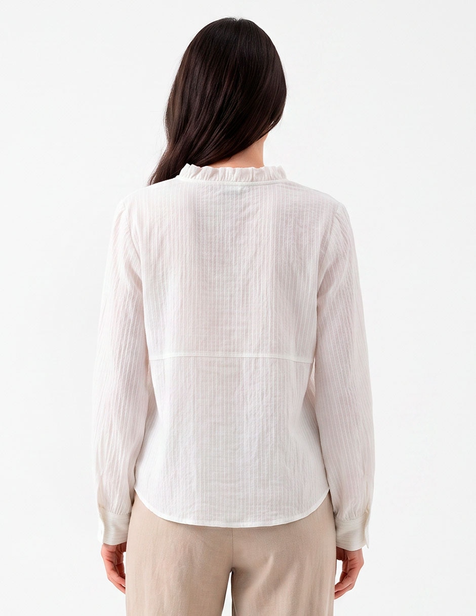 Blusa manga larga para mujer 4