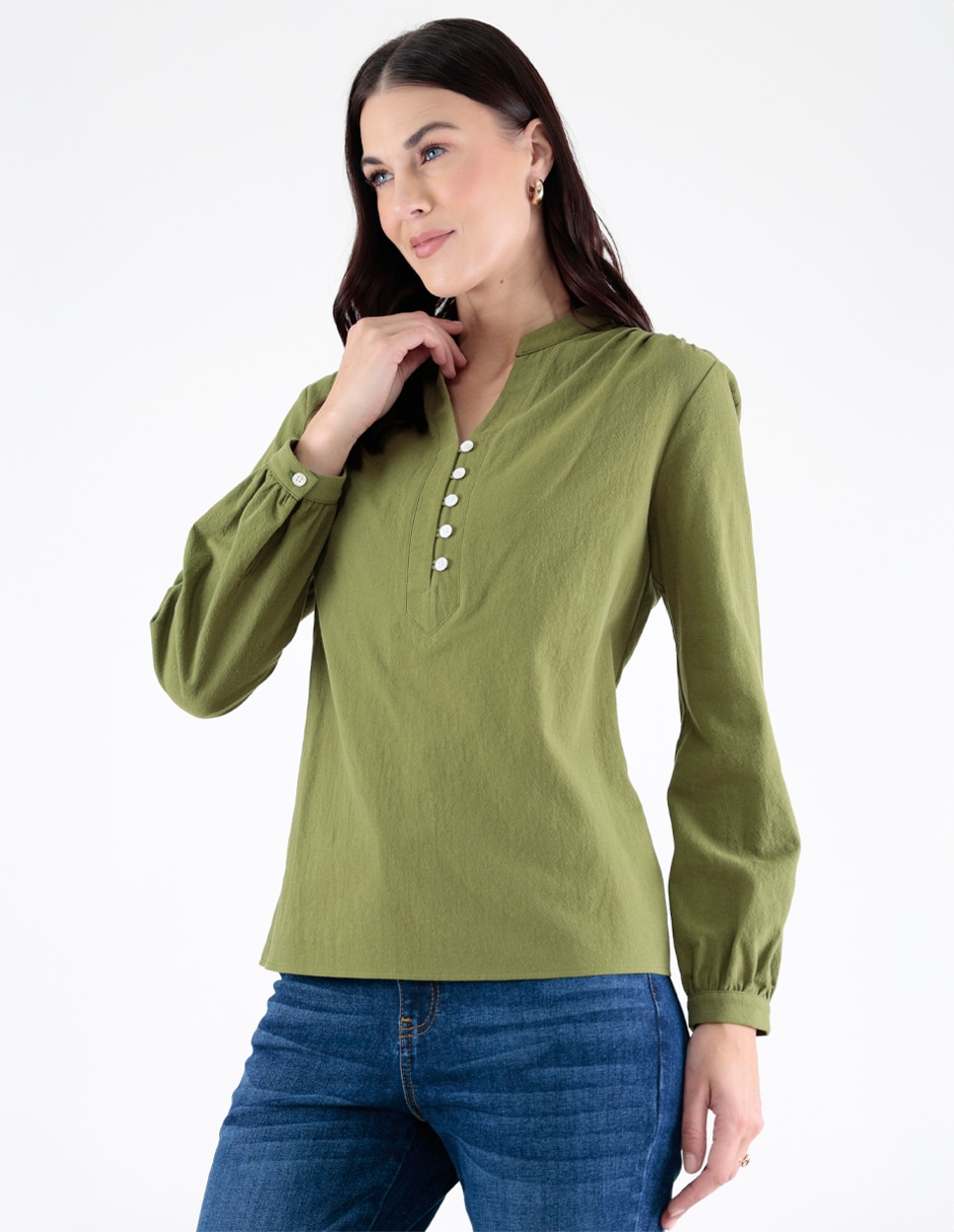 Blusa manga larga para mujer Blusa manga larga para mujer