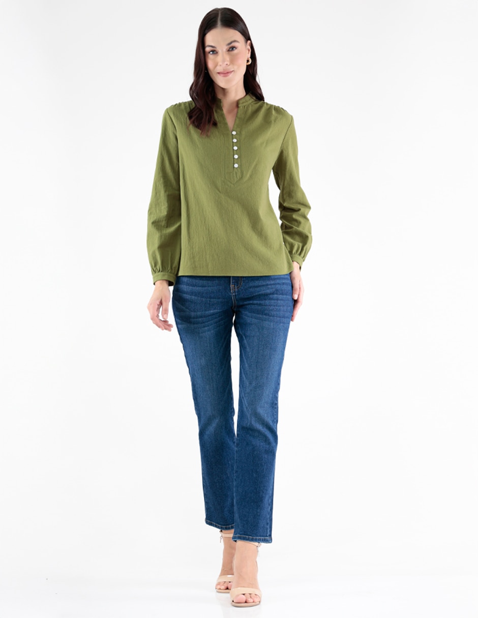 Blusa manga larga para mujer 2