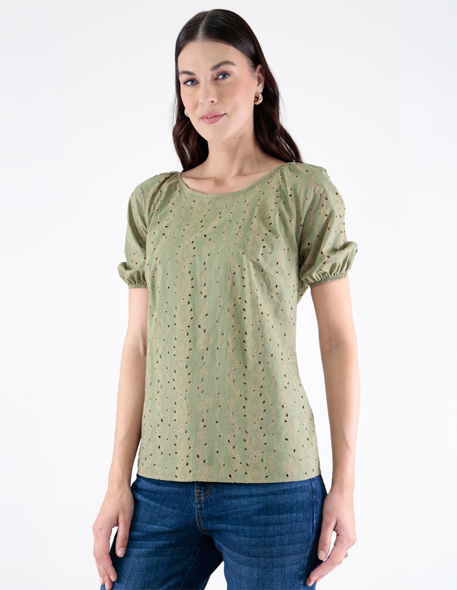 BLUSA COLECCION manga Corta para mujer
