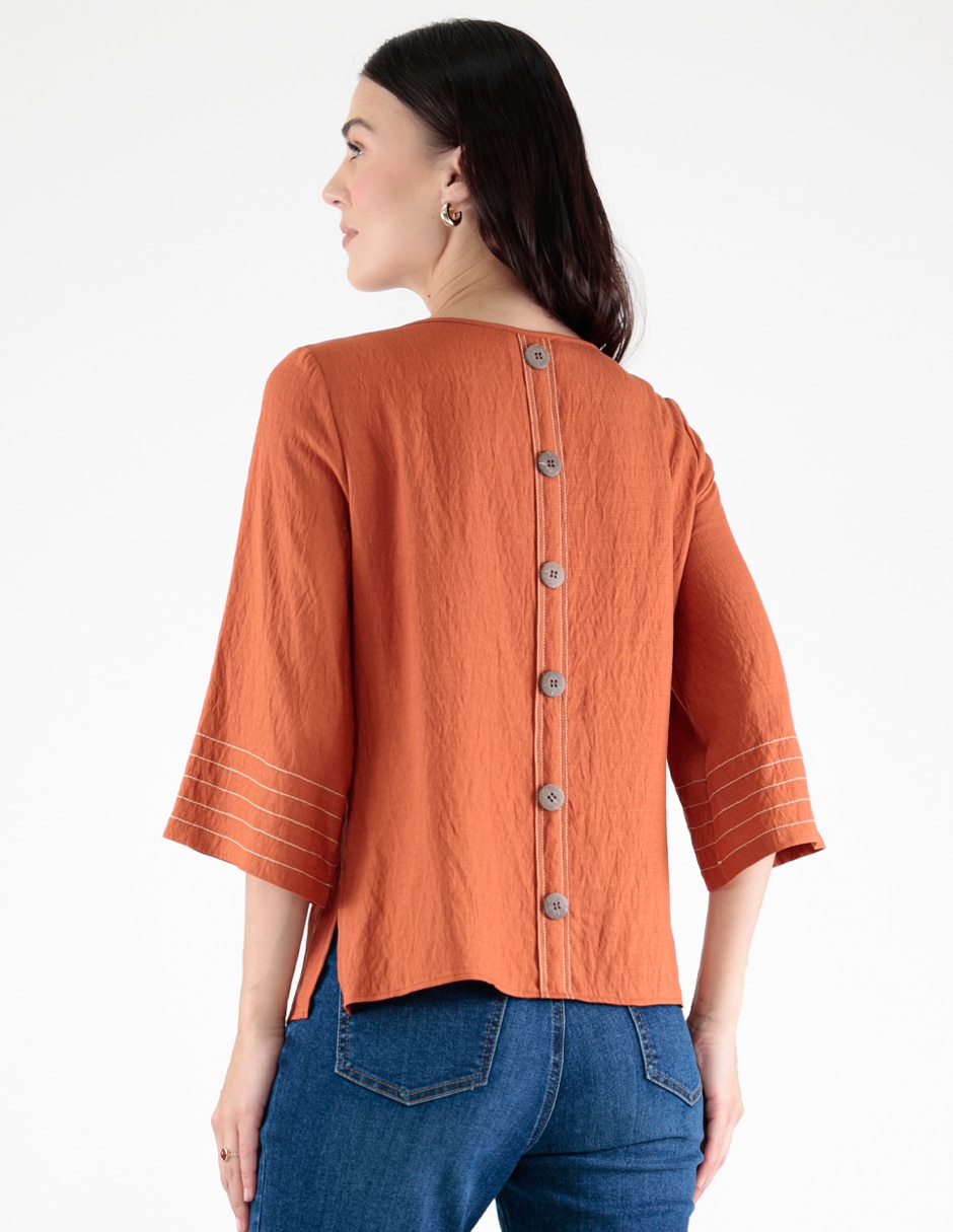 BLUSA COLECCION manga 3/4 para mujer 4