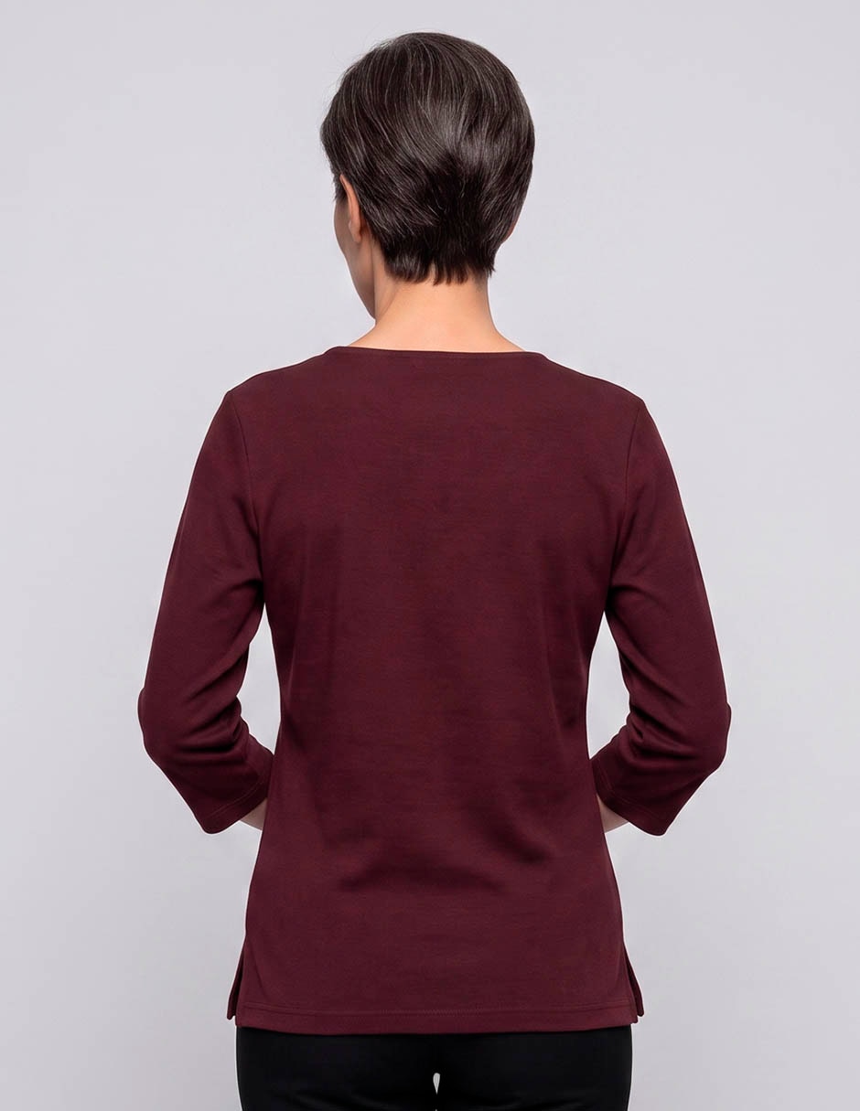 Playera manga 3/4 para mujer 2