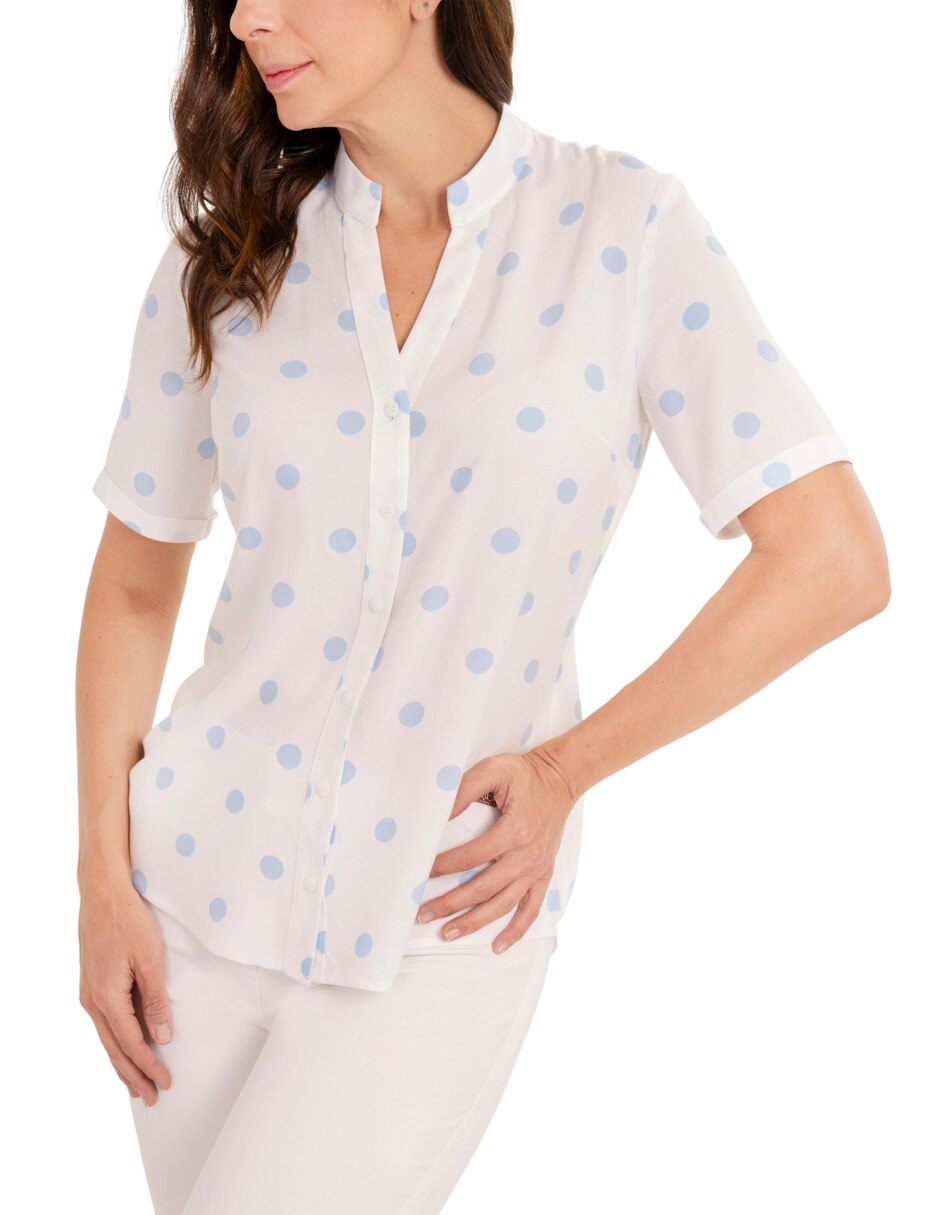 Blusa manga corta para mujer 4
