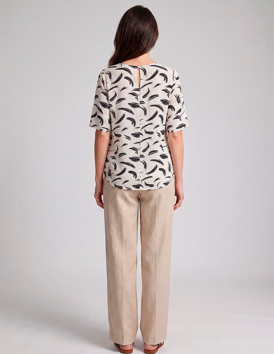 Blusa manga al codo para mujer 4