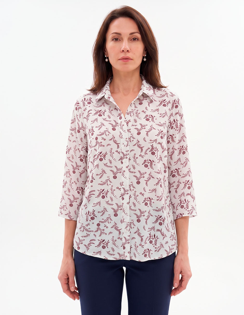 Blusa manga 3/4 para mujer Blusa manga 3/4 para mujer