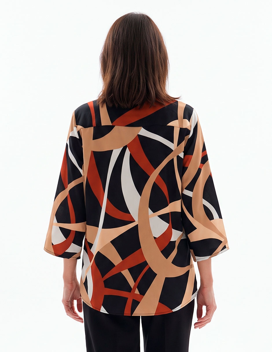 Blusa manga 3/4 para mujer 4