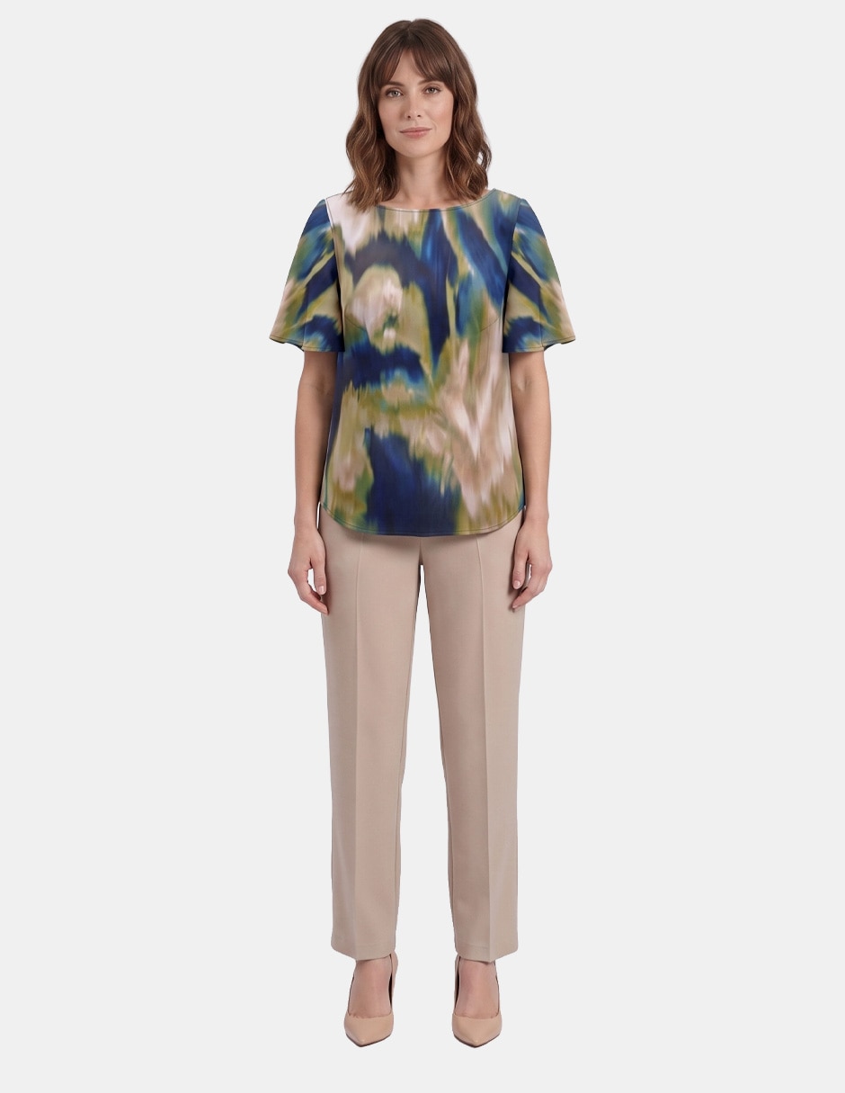 Blusa idris manga corta para mujer 2
