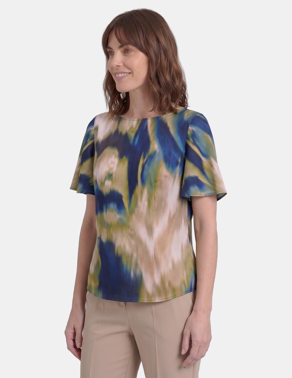 Blusa idris manga corta para mujer 4