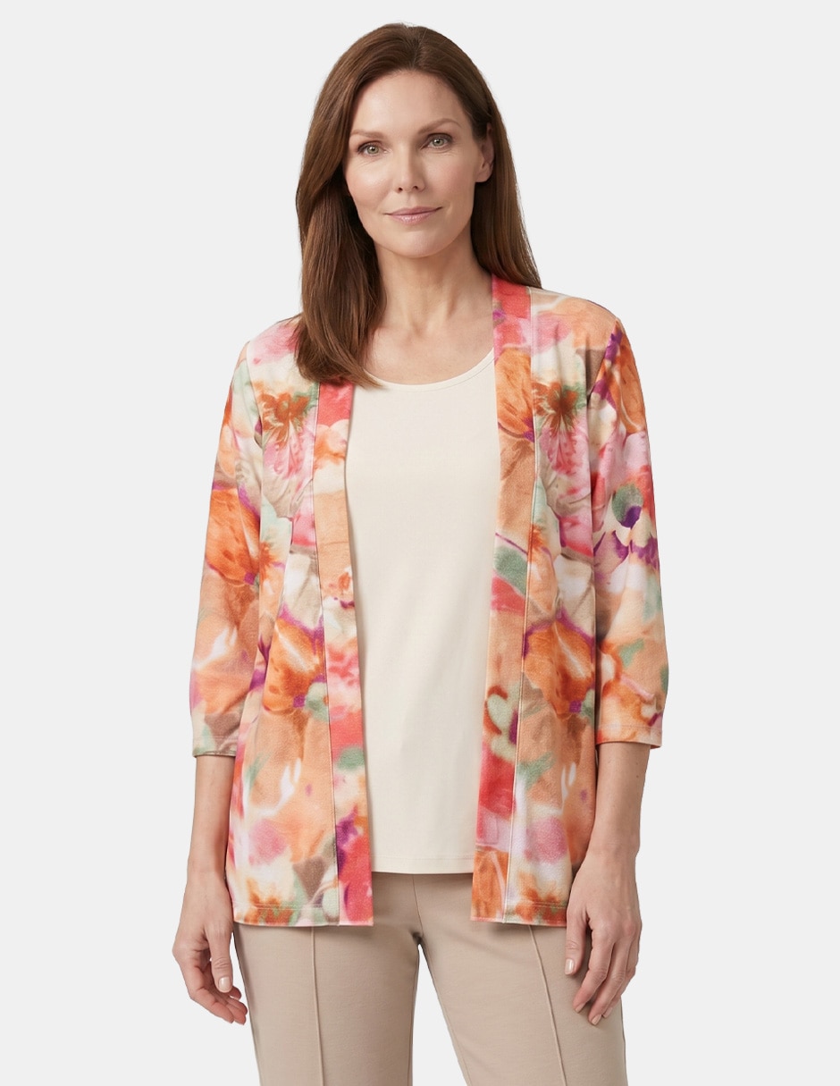 Blusa complementos twin manga 3/4 para mujer
