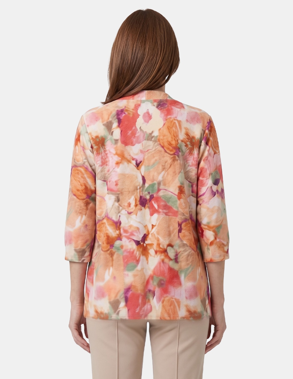 Blusa complementos twin manga 3/4 para mujer 3