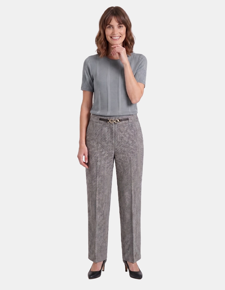 Pantalón regular recto para mujer 2