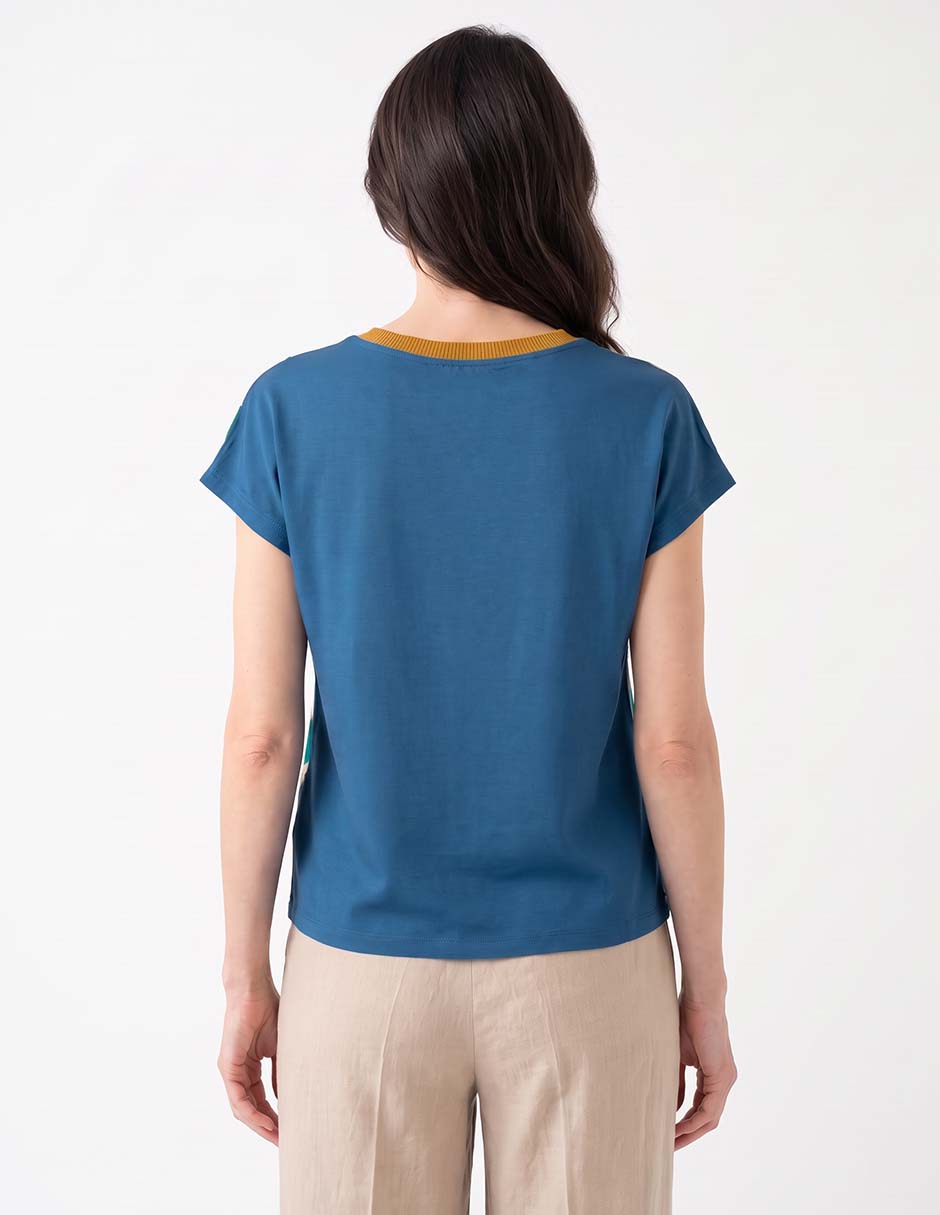Blusa manga corta para mujer 4