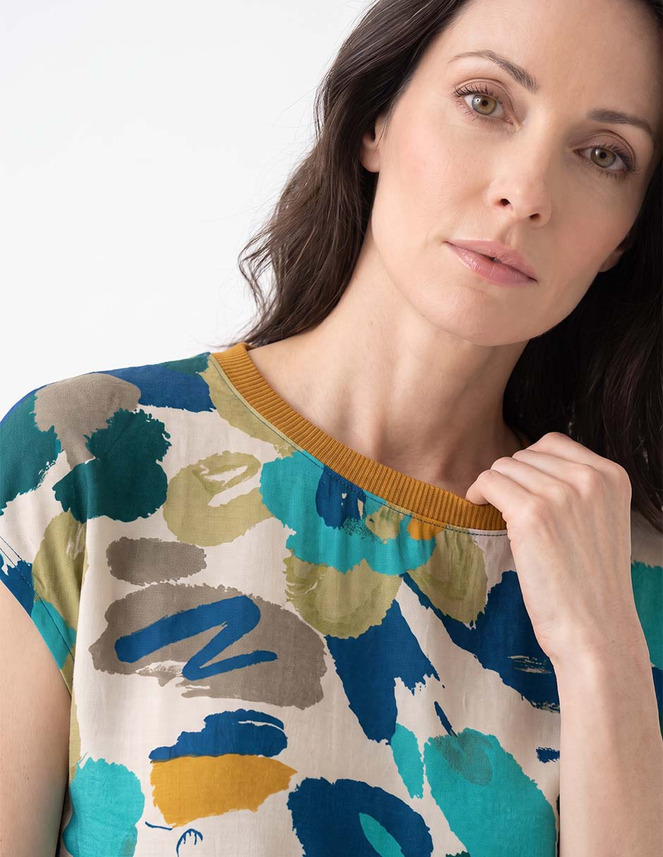 Blusa manga corta para mujer 2