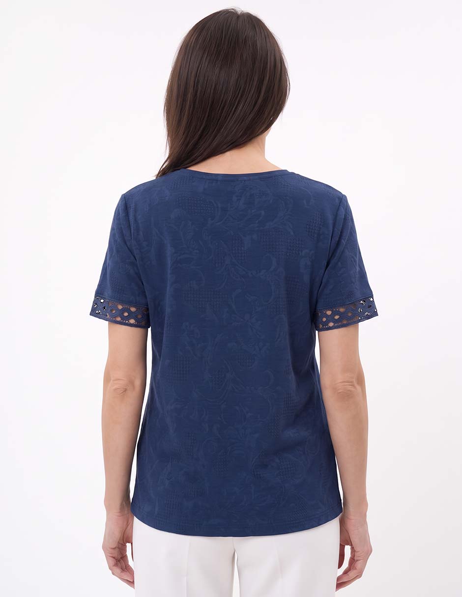Blusa manga corta para mujer 4