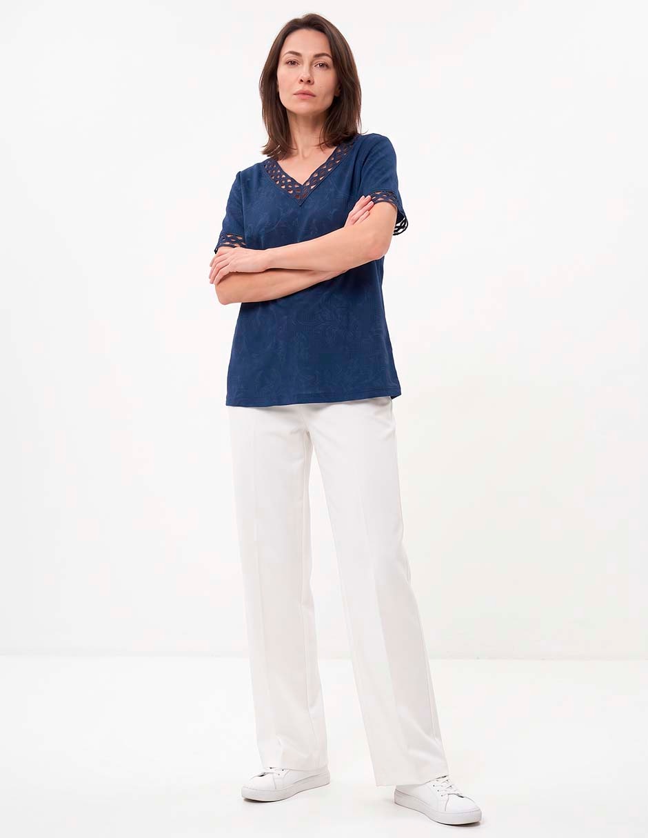 Blusa manga corta para mujer 3