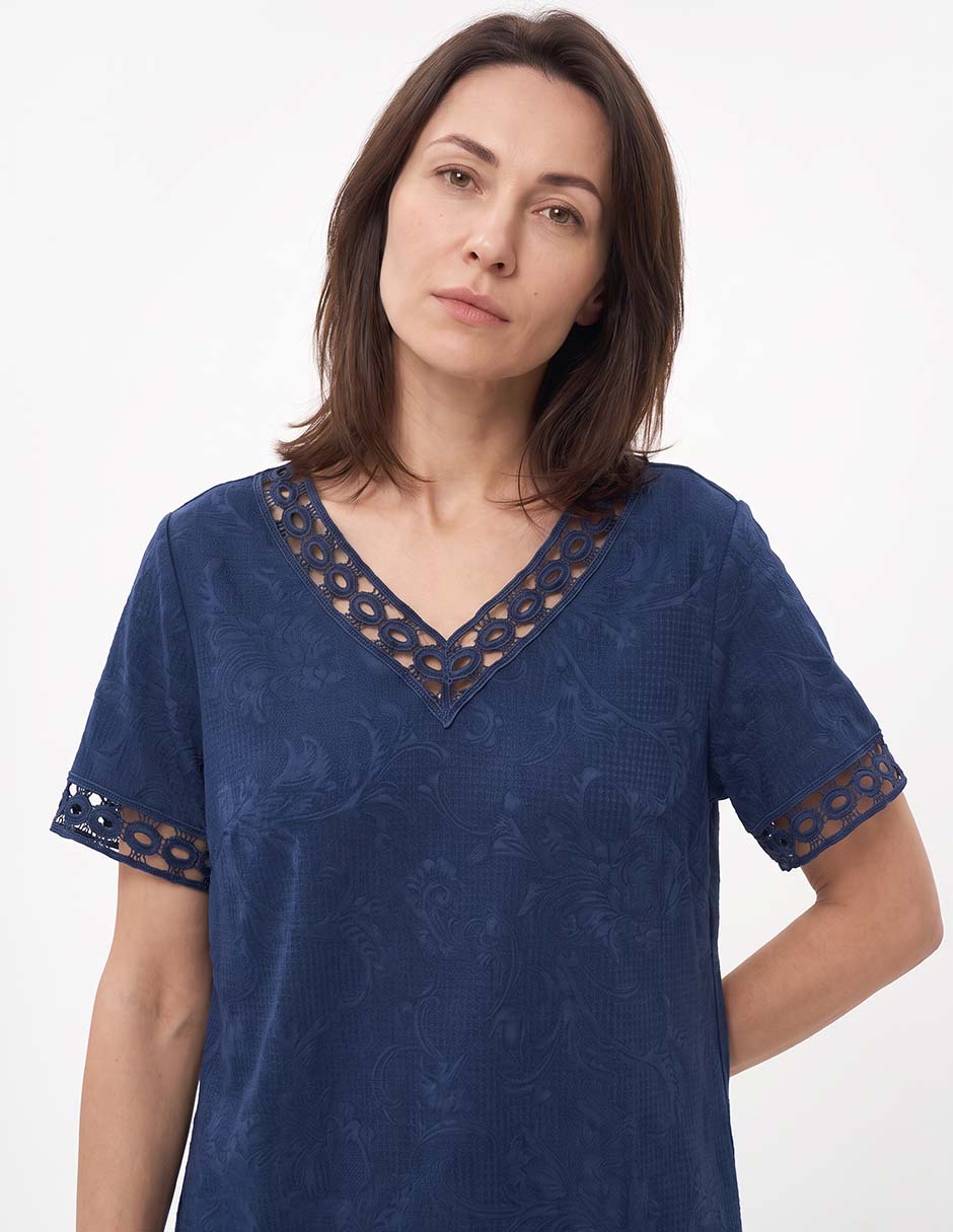 Blusa manga corta para mujer 2