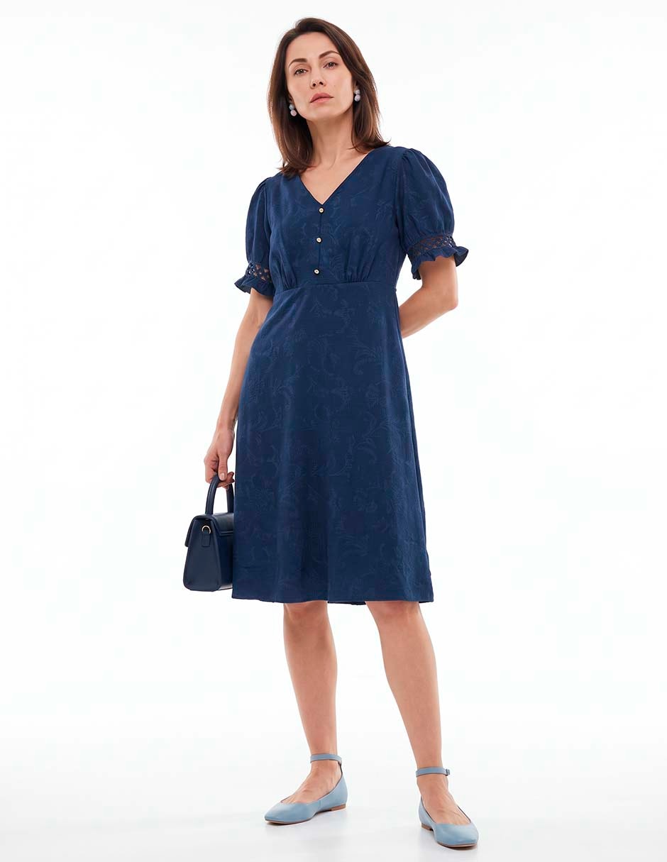 Vestido 3/4 casual para mujer