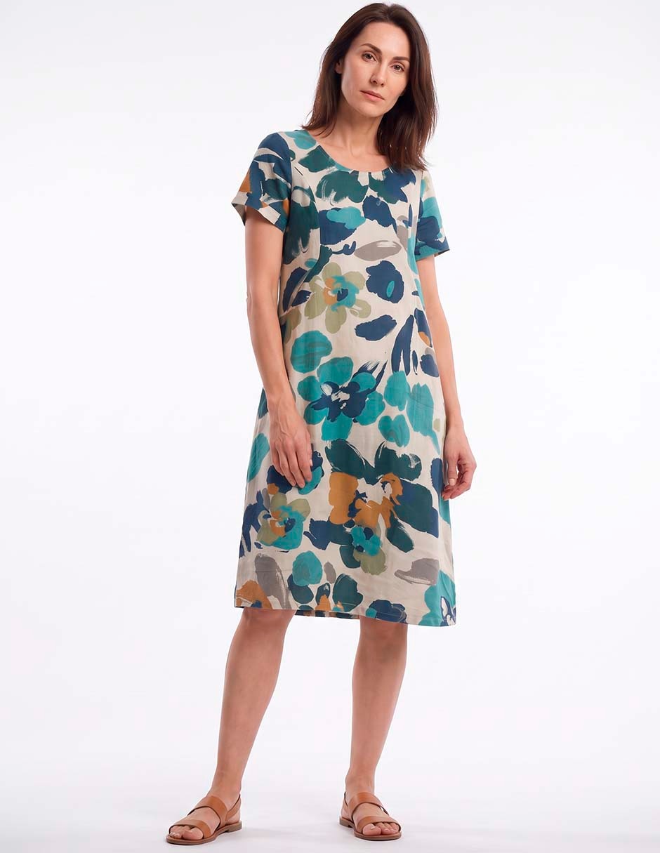 Vestido 3/4 casual para mujer