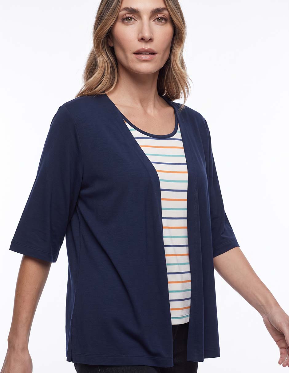 Suéter cuello abierto para mujer 2