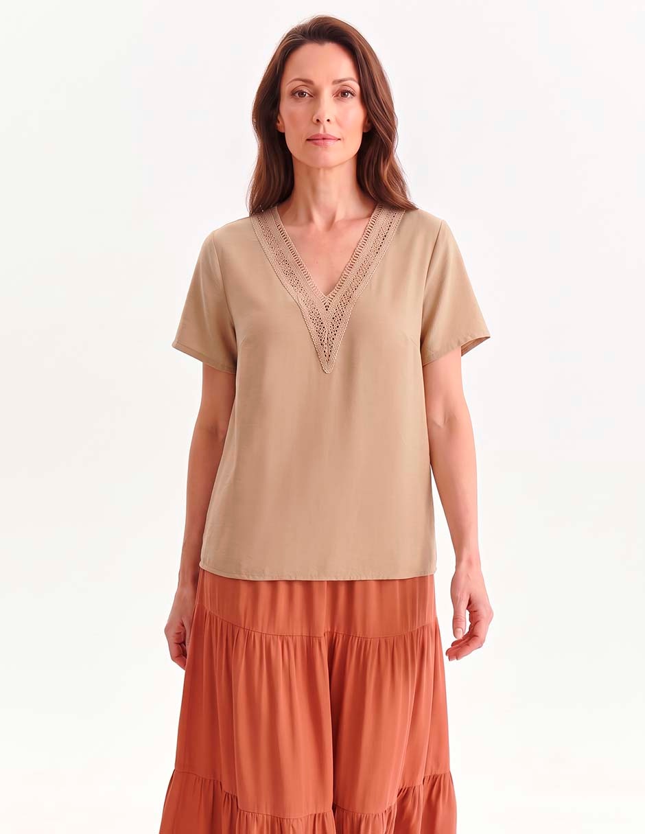 Blusa manga corta para mujer Blusa manga corta para mujer