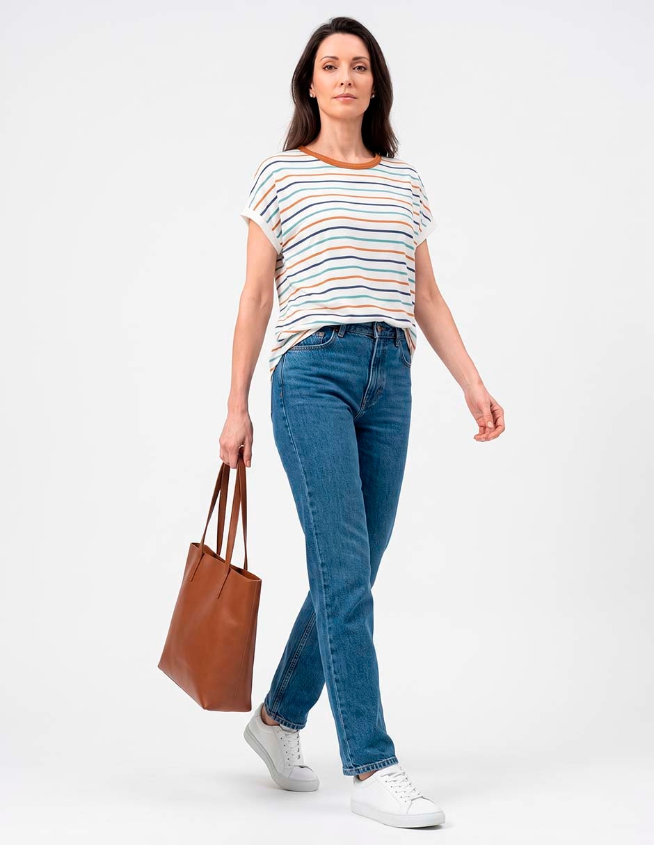 Blusa manga corta para mujer 4